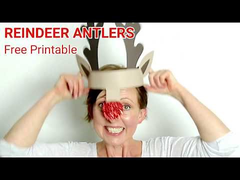 Printable Reindeer Antlers