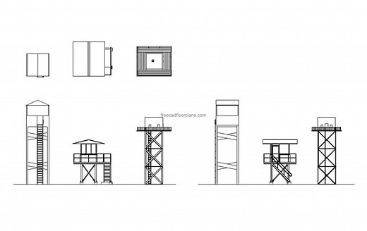 Watch Towers - Free CAD Drawings