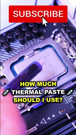 How Much Thermal Paste Should I Use? (How To Actually Apply) #Shorts