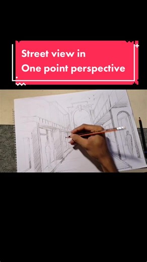 Drawing a One Point Perspective Street View: Easy Tutorial