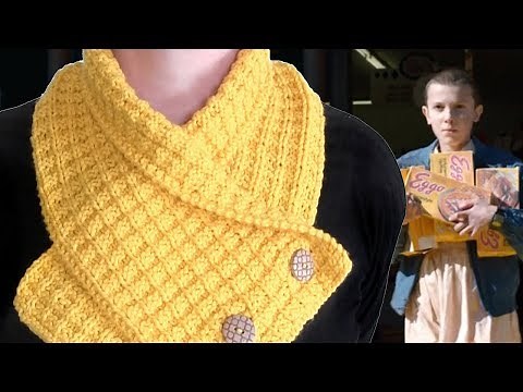 KNIT WAFFLE NECK WARMER SCARF