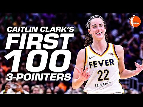 Caitlin Clark's first 100 3-pointers in the WNBA | WNBA on ESPN