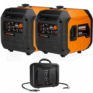 Generac EGD-IQ3500-KIT iQ3500 -  2 3000 Watt Ultra-Quiet Electric Start Portable Inverter Generator 49-State w/ Parallel Cable Kit