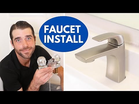 How to Replace & Install Bathroom Sink Faucets | Easy DIY Home Upgrade