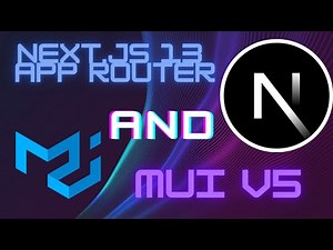 Next.js 13 App Router And Mui v5 Setup Tutorial