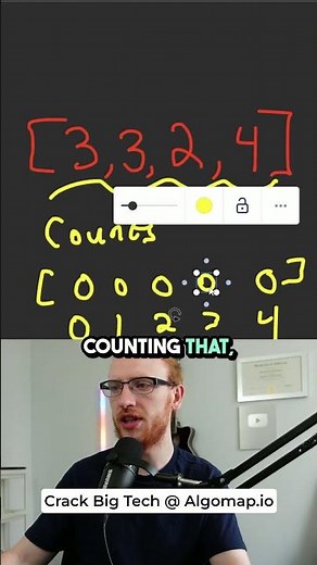 How to do a Counting Sort - O(n + k) Time & Space Complexity