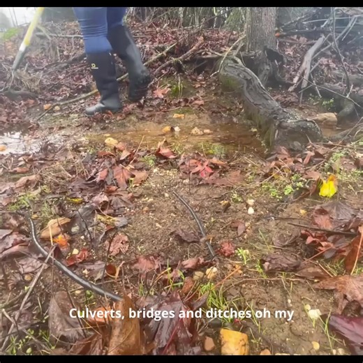 Part 1 Unclogging multiple culverts, low water bridges update. new massive culvert and whirlpools. | Culverts, bridges and ditches oh my