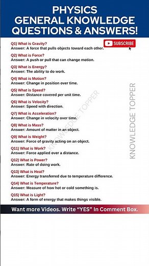 Physics Questions and Answers | Physics Test Questions and Answers