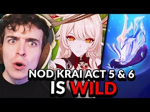 Things Just Got CRAZY... Nod Krai Act 5 & 6 Archon Quest Luna 3 (6.2) FULL REACTION | Genshin Impact