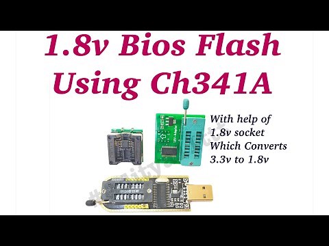 How to program | Flash 1.8v bios chip using CH341A