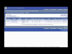 Access Your Attendance through WebAdvisor
