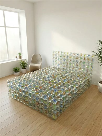 Which bed would you rather sleep on—solid bricks, strawberry shortcake, or giant building blocks? Three impossible beds in one clip: a hard brick bed in a cozy cabin, a soft strawberry shortcake bed dripping with cream, and a colorful giant building-block bed. Pick one to sleep on tonight—no backing out. #ImpossibleBed #SurrealDesign #OddlySatisfying #DreamRoom #WeirdBedroom #AIArt #ViralShorts #Reels #NoTextNoLogoNoTrademark #NoUI