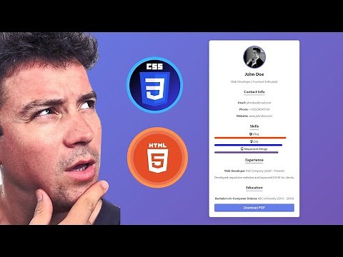 Create a Stunning Responsive Resume with HTML and CSS