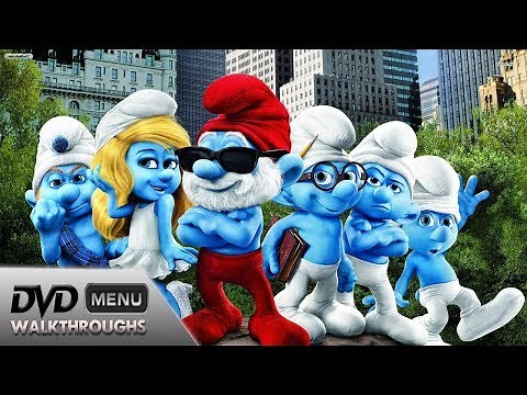 The Smurfs 1+2 (2011, 2013) DvD Menu Walkthrough