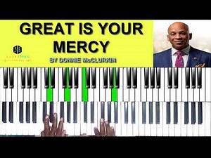 GREAT IS YOUR MERCY BY DONNIE McCLURKIN PIANO TUTORIAL