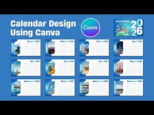 How to Design a 2026 Calendar in Canva | Easy & Professional Calendar Tutorial