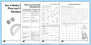 Year 4 Maths Number and Place Value Worksheets