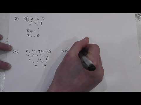 Quadratic Sequences (easy trick to find the nth term) | GCSE lockdown online learning