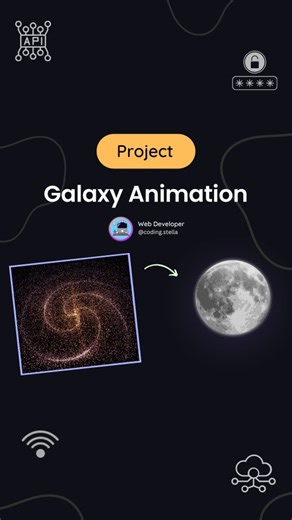 Galaxy Animation using HTML CSS JS 🤯☠️ Next level Animation of Galaxy and star particles 😎😱 Solar System Animation that will blow your mind 💬 Comment “Galaxy” for source code [for my followers] !! FOLLOW US TO LEARN CODING !! Follow for more @coding.stella 💙 Tags Your Friends 😉 Don’t forget Like ♥️ and share 💬 Save for future references 📖 If you found this content useful, please tap the ♥️ icon and give me a follow. I would greatly appreciate it. Also, if you have any feedback, questions