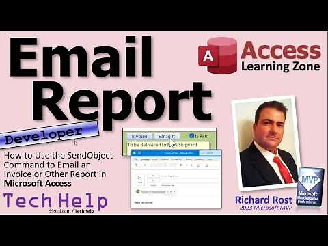 How to Use the SendObject Command to Email an Invoice or Other Report in Microsoft Access