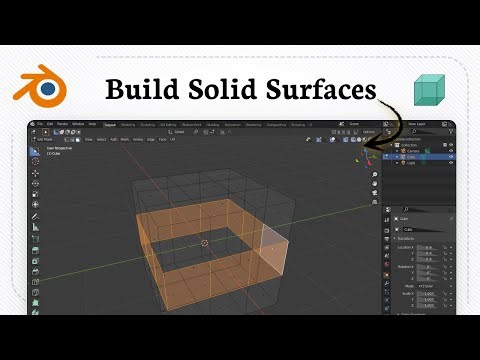 How to connect faces in Blender (Surface Build)