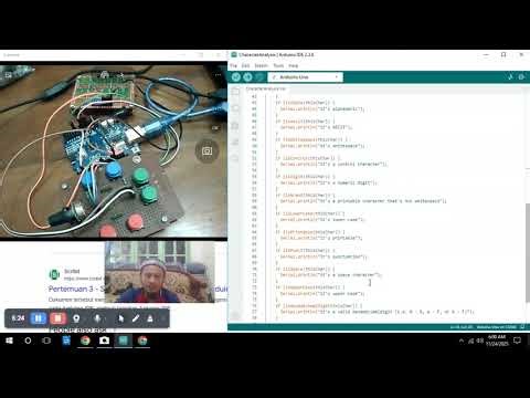 Strings Character Analysis Code in Arduino IDE