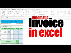 How to Make Invoice in Excel | Automated Bill Template in MS Excel (Step by Step)