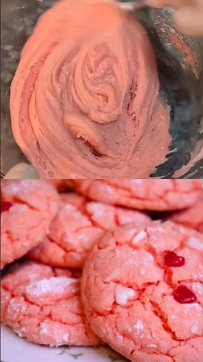 Strawberry Cake Mix Cookies | Easy Valentine's Day Cookies