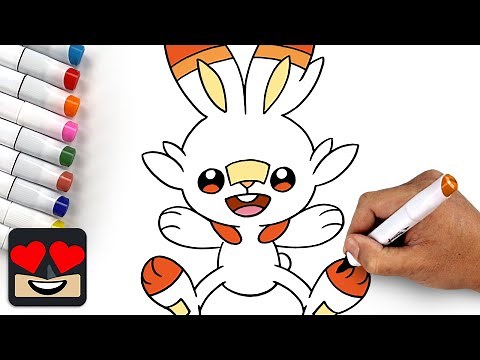 How To Draw Scorbunny | Pokemon