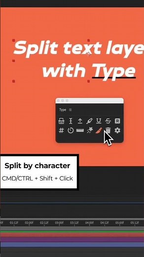 How to split text layers with Type