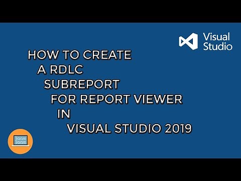 [EASY] How To Create a RDLC SubReport for ReportViewer in Visual Studio 2019