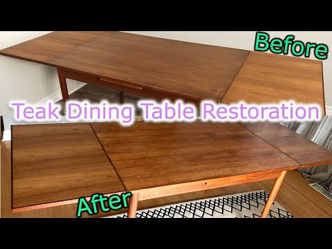 Teak Dining Table Restoration | Furniture Refinishing