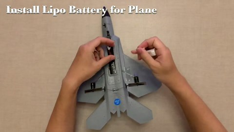 HAWK'S WORK 2 CH RC Airplane, F-22 Plane Ready to Fly, 2.4GHz Remote Control, Easy to Fly RC Glider for Kids & Beginners
