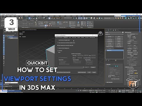 Quickbit - Viewport Settings in 3DS Max