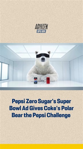 A soda war is brewing. Pepsi Zero Sugar's Super Bowl 60 commercial, "The Choice," features a cola-loving polar bear who takes the Pepsi Challenge and chooses Pepsi over Coca-Cola Zero Sugar, triggering an existential crisis that leads to a journey of self-discovery culminating in a Coldplay concert kiss cam moment. Directed by The Academy -winner Taika Waititi, who also cameos as the bear's therapist, and set to Queen's "I Want to Break Free," the ad is rooted in real data. According to the bran