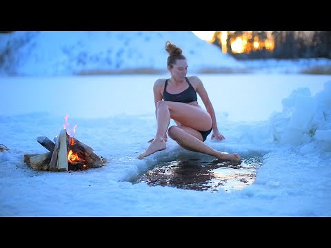 Ice Hole Swimming