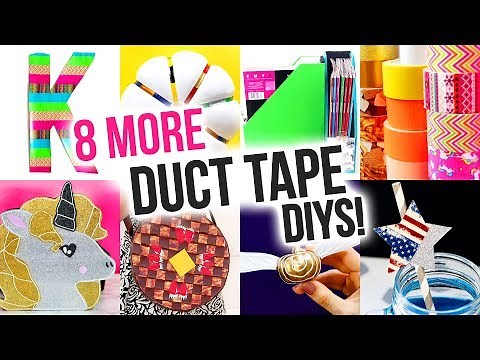 8 Easy Duct Tape DIY Ideas!