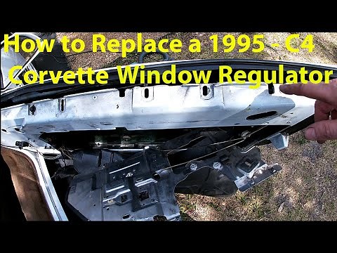 How to install a new 1995 C4 Corvette Window Regulator and Window Guide and Glass Guide.
