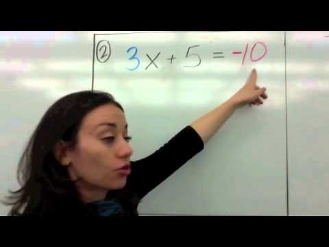 Solving 2 Step Equations with Integers