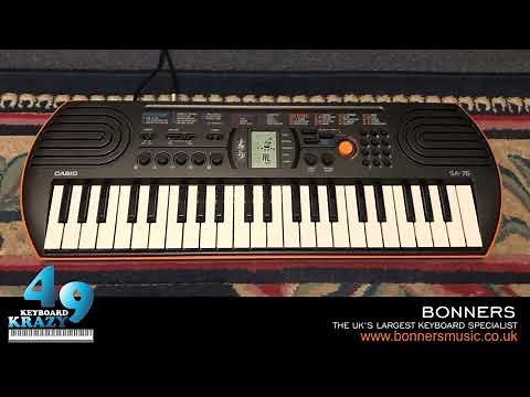 Casio SA-76 Keyboard - 10 Demonstration Songs