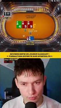 Day 22/100: €10 Expresso Challenge on Winamax! (Poker / Spin Nitro)