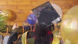 CHENGU 40 Pcs DIY Graduation Cap Decoration Kit Include 18 Assorted Artificial Flower Heads 14 Sheets Glitter Number Letter Stickers 7 Sheets Rhinestone Stickers and Bowknot Ornament for Grad(Blue)