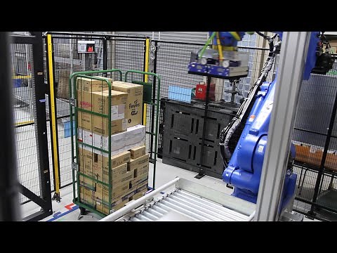 パレタイズロボット / 知能ロボットで荷積みの重労働を解消する