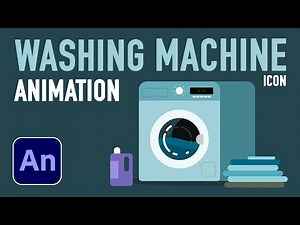 How to Create Icon Washing Machine Animation in Adobe Animate (Free Project)