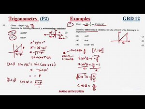 Trigonometry Examples Grade 12