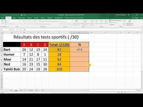 Calculate a PERCENTAGE with EXCEL (Office course in French)