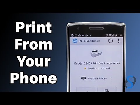 How To Print or Scan To A HP Printer From Your Phone