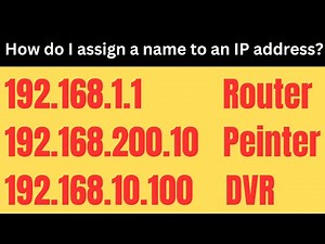 How do I assign a name to an IP address? Manage your Network IP like a pro