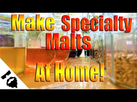 How to Malt Barley & Toast 5 Specialty Malts! Brown Malt, Munich, Caramel, Crystal, Chocolate Malt!