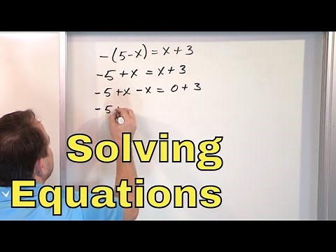 09 - Solving Multi-Step Equations in Algebra, Part 1 (Two Step Equations & Beyond)